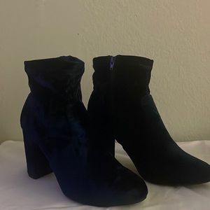 Lane Bryant Ankle Velvet Bootie